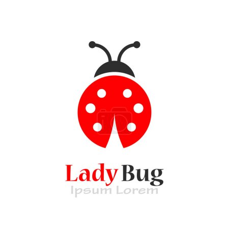 Téléchargez les photos : Logo du vecteur Lady bug - en image libre de droit