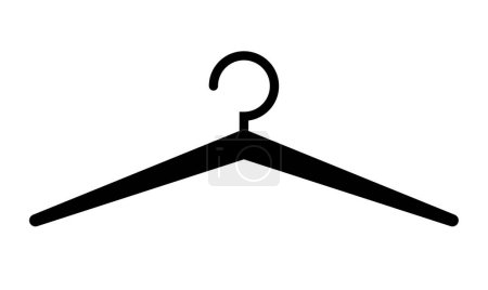 Illustration for Hanger vector web icon - Royalty Free Image