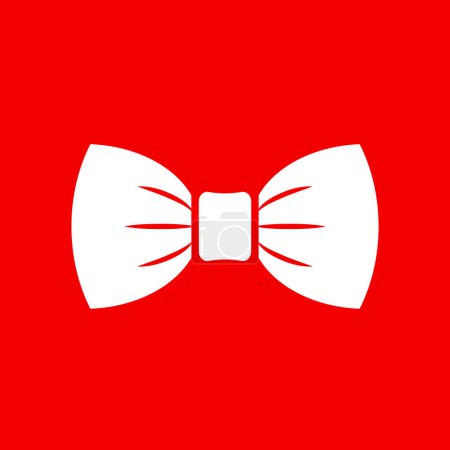 Illustration for Butterfly bow tie vector icon - Royalty Free Image