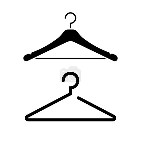 Illustration for Hanger vector icon set on white background - Royalty Free Image