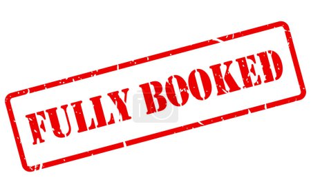 Fully booked grunge stamp