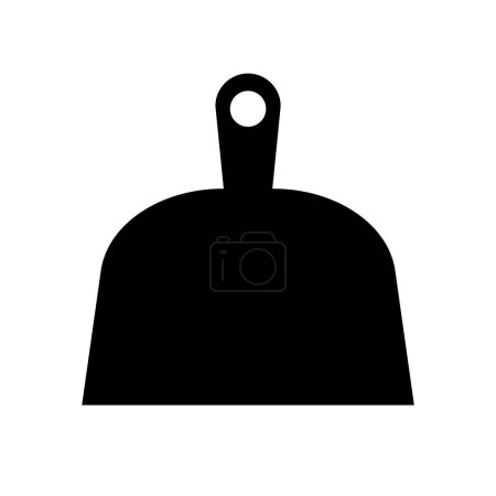 Dustpan vector icon isolated on white background