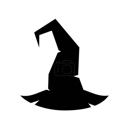 Witch hat vector icon on white background