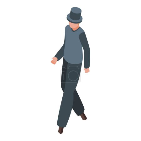 Illustration for Walking stilt icon isometric vector. Leg clown. Art walk - Royalty Free Image