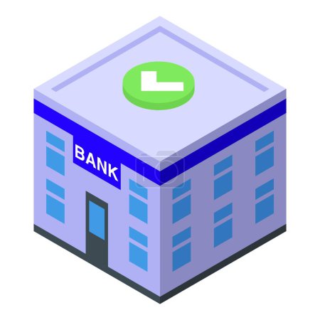 Illustration for Cash bank icon isometric vector. Passive money. Work computer - Royalty Free Image