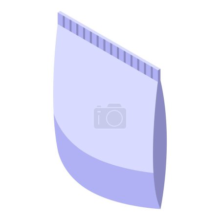 Ilustración de Icono de paquete de barra vector isométrico. Snack chip. Productos alimenticios - Imagen libre de derechos
