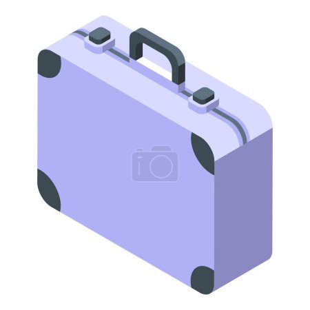 Illustration for Black jack case icon isometric vector. Poker ace. Play cards - Royalty Free Image