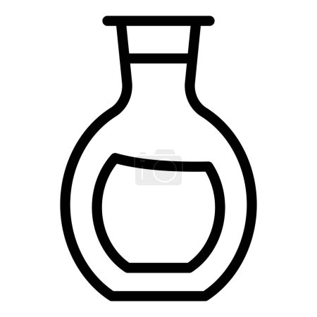Ilustración de Jarra de aceite de soja icono contorno vector. Comida de soja. Planta lechera - Imagen libre de derechos