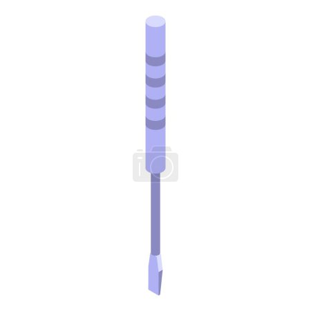 Illustration for Rhinoplasty screwdriver icon isometric vector. Nose surgery. Bone plastic - Royalty Free Image