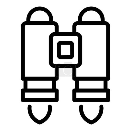 Illustration for Growth jetpack icon outline vector. Boost speed. Skill jet - Royalty Free Image