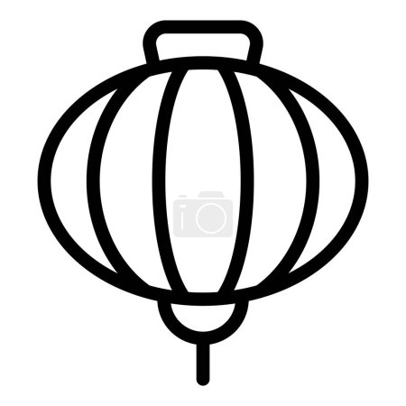 Illustration for Japan street light icon outline vector. City tower. Kyoto japanese - Royalty Free Image