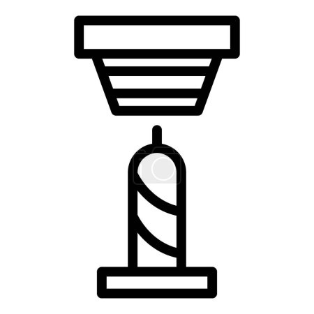 Illustration for Xmas candle making icon outline vector. Craft factory. Propolis interior - Royalty Free Image