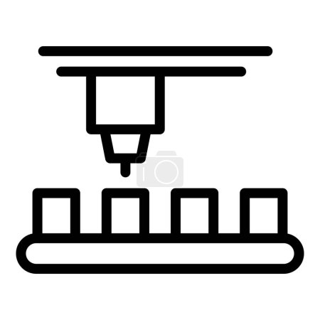 Illustration for Candle making icon outline vector. Factory workshop. Chemical propolis - Royalty Free Image