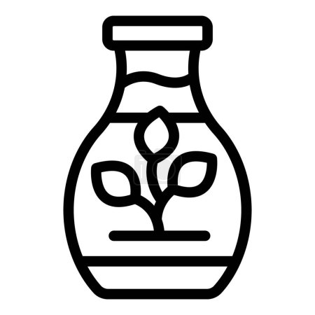 Téléchargez les illustrations : Croatie vase icône contour vecteur. Skyline de la ville. Bâtiment touristique - en licence libre de droit