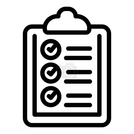 Illustration for Clipboard diet icon outline vector. Info diet. Device calorie - Royalty Free Image