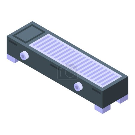 Illustration for Climate convector icon isometric vector. Room energy. Domestic service - Royalty Free Image