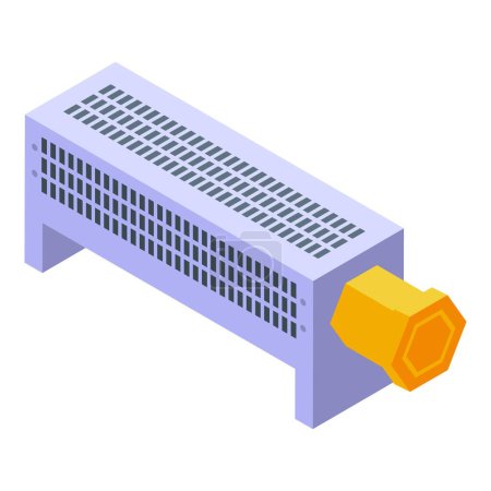 Illustration for Service convector icon isometric vector. Room energy. Home wall - Royalty Free Image