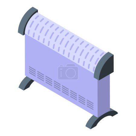 Illustration for Convector icon isometric vector. Room energy. Service domestic - Royalty Free Image