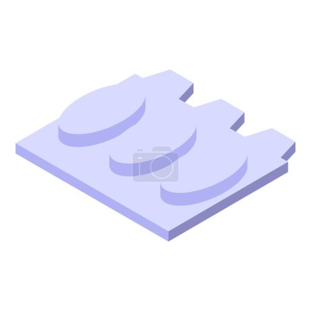 Illustration for Vaginal pills icon isometric vector. Birth control. Medical education - Royalty Free Image