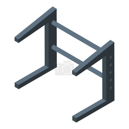 Professional laptop stand icon isometric vector. Desk computer. Portable tool