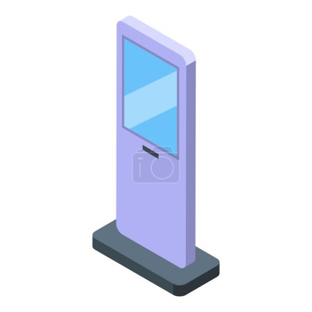 Street touchscreen icon isometric vector. Mobile system. Tap action