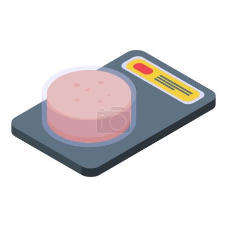 Illustration for Pate pack icon isometric vector. Duck food. Gras foie - Royalty Free Image