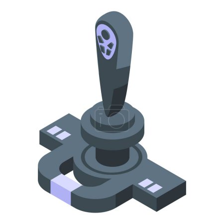 Illustration for Joystick icon isometric vector. Game match. Esport cyber - Royalty Free Image