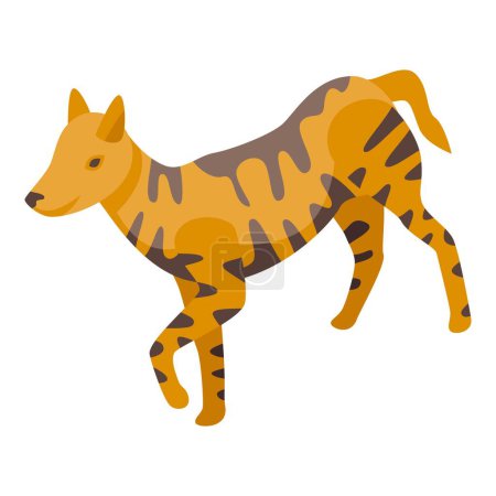 Illustration for Dingo dog icon isometric vector. Wild animal. Carnivore wolf - Royalty Free Image