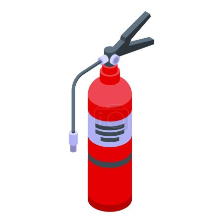 Illustration for Fire extinguisher icon isometric vector. Coast guard. Sea emergency - Royalty Free Image