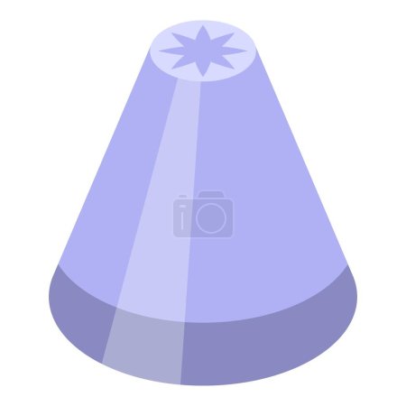 Icing nozzles equipment icon isometric vector. Cake bag. Cotton tool