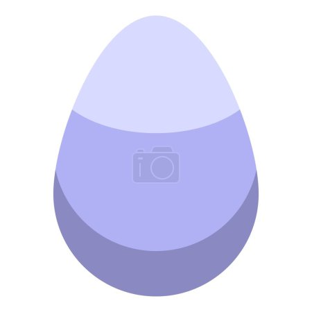 Ilustración de Icono de huevo de pollo vector isométrico. Pájaro de Pascua. Granja bebé - Imagen libre de derechos