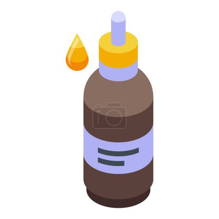 Dropper bottle icon isometric vector. Aid charity. Needy box