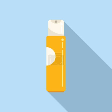 Illustration for Air freshener icon flat vector. Spray bottle. Fresh aerosol - Royalty Free Image