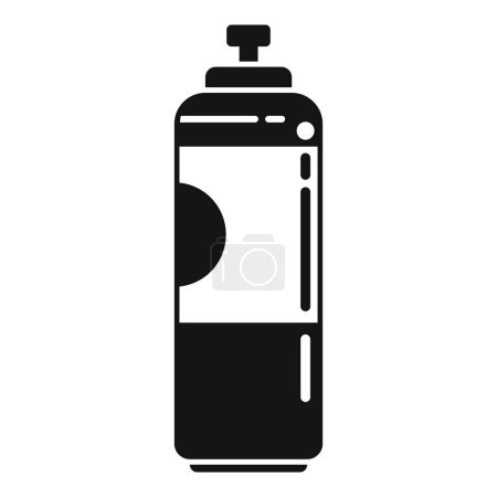 Illustration for Air bottle icon simple vector. Spray freshener. Fresh aerosol - Royalty Free Image