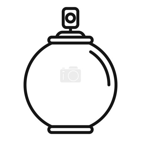 Illustration for Air freshener icon outline vector. Spray bottle. Fresh aerosol - Royalty Free Image