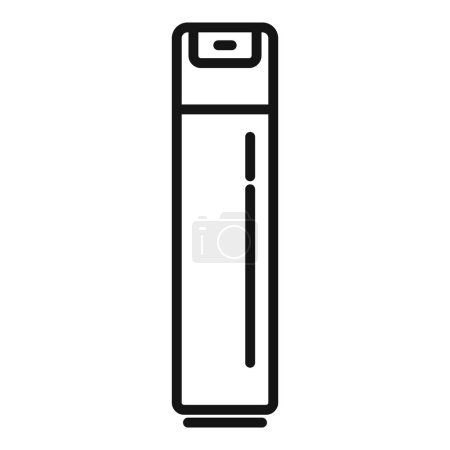 Illustration for Toilet deodorant icon outline vector. Air spray. Fresh aerosol - Royalty Free Image