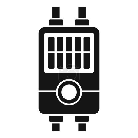 Ilustración de Montar icono caja de conexiones vector simple. Pared de seguridad. Corriente eléctrica - Imagen libre de derechos