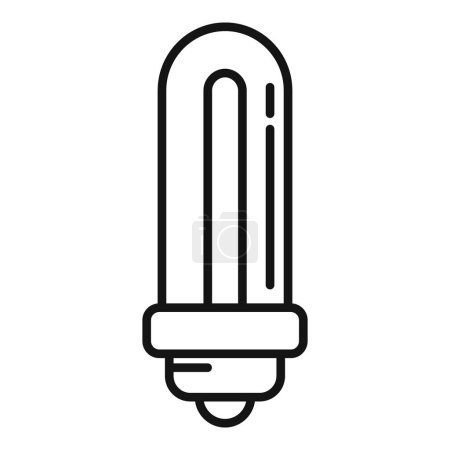 Illustration for Electric UV lamp icon outline vector. Medical care. Air device - Royalty Free Image