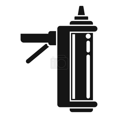 Illustration for Silicone tube icon simple vector. Sealant glue. Construction home - Royalty Free Image