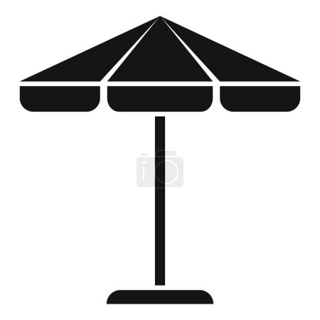 Illustration for Exterior umbrella icon simple vector. Luxury bar. Holiday travel - Royalty Free Image