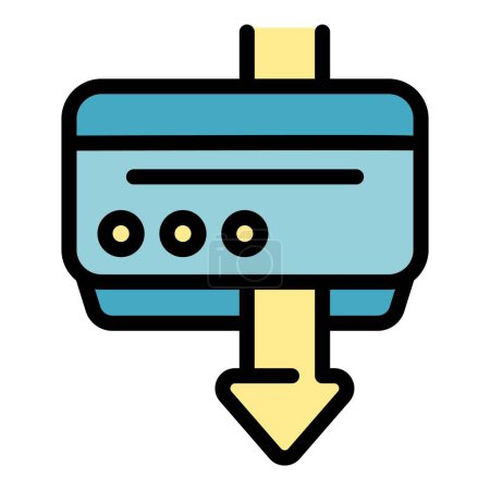 Ilustración de Reparar icono de la bomba de aire acondicionado. Esquema Reparación de aire acondicionado icono de la bomba de vector para el diseño web aislado en el color de fondo blanco plano - Imagen libre de derechos