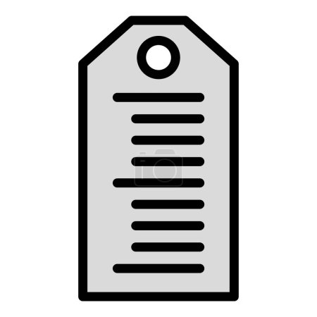 Ilustración de Etiqueta icono de código de barras contorno vector. Etiqueta de código. Qr color del escáner plano - Imagen libre de derechos