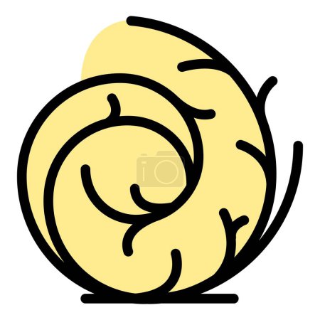 Ilustración de Tumbleweed bola icono contorno vector. Hierba en tambor. Color del desierto occidental plano - Imagen libre de derechos