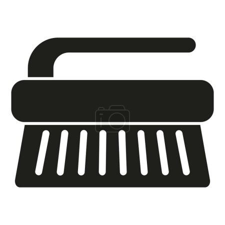 Illustration for Tailor work brush icon simple vector. Machine equipment. Craft work sew - Royalty Free Image