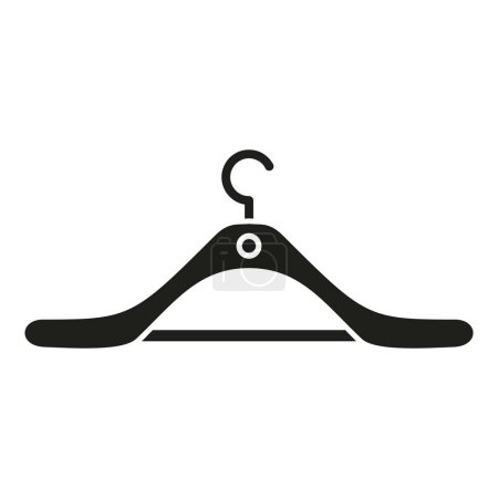 Illustration for Craft clothes hanger icon simple vector. Tailor equipment. Clothes fashion - Royalty Free Image