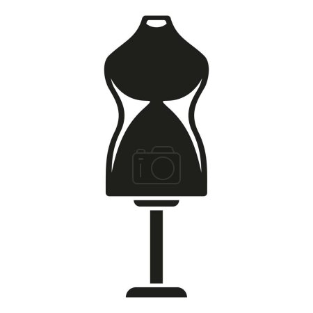 Illustration for Textile craft mannequin icon simple vector. Tailor clothes. Textile equipment - Royalty Free Image