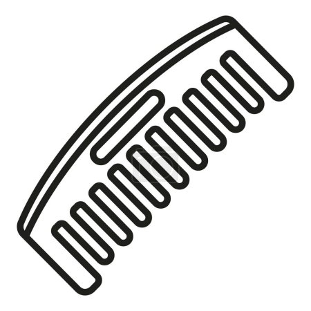 Illustration for Craft comb icon outline vector. Factory fabric design. New work style - Royalty Free Image
