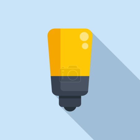 Ilustración de Smart icono de luz en línea vector plano. Accesorio radiante. Luz de casa móvil - Imagen libre de derechos
