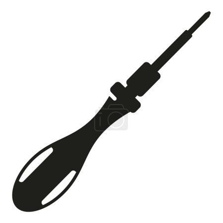 Illustration for Laptop repair screwdriver icon simple vector. Data system. Screen protect - Royalty Free Image