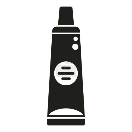 Illustration for Laptop repair thermo paste tube icon simple vector. Data system. Fix app data - Royalty Free Image